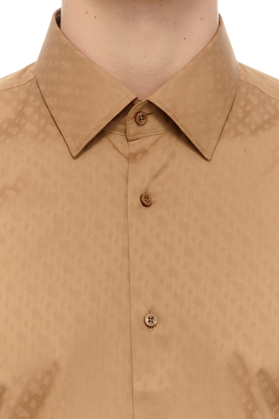Мужской BOSS Рубашка из натурального хлопка с логотипированным принтом (цвет ), артикул 50473310 | Фото 5