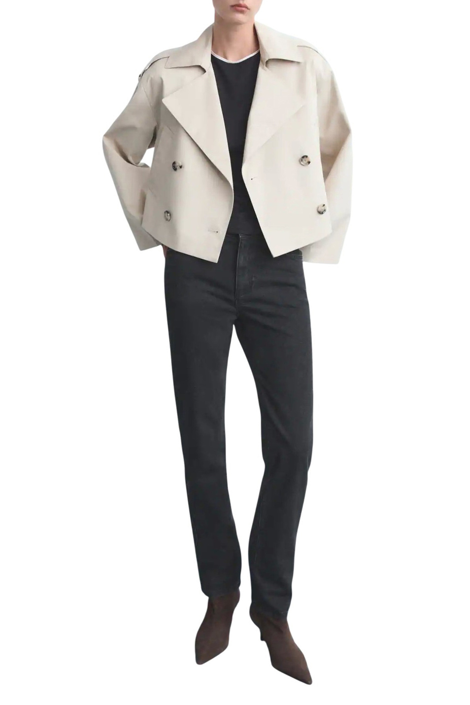 Джинсы DELIA из эластичного хлопка|Основной цвет:Черный Женский Mango Джинсы DELIA из эластичного хлопка (цвет ), артикул 17045171 | Фото 2