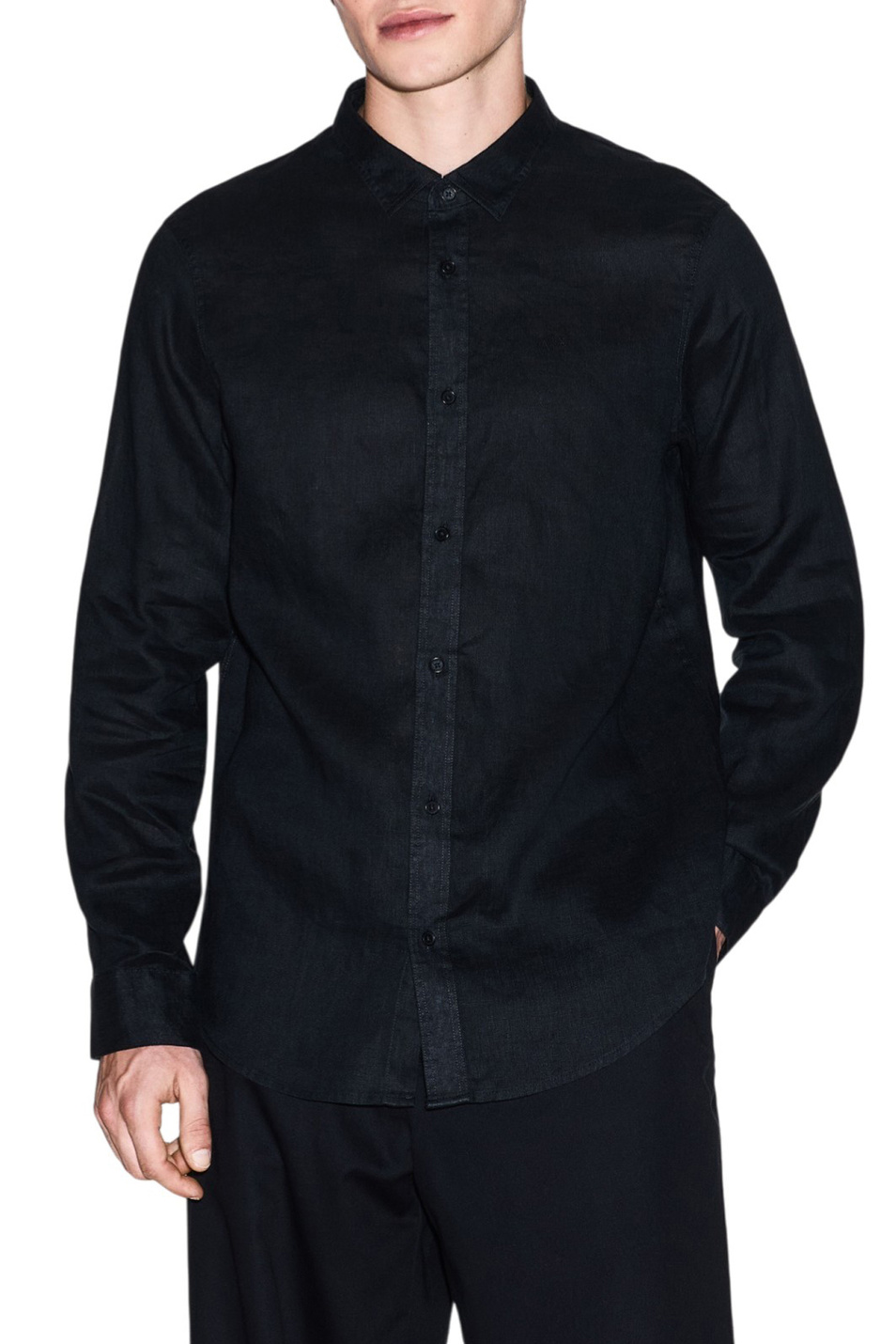 Мужской Armani Exchange Рубашка из льна (цвет ), артикул XM001221-AF14619 | Фото 3