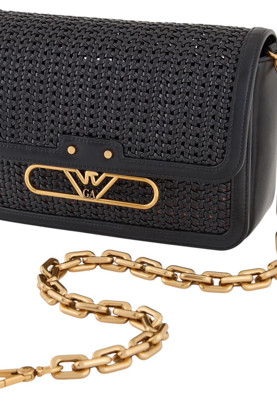 Женский Emporio Armani Сумка через плечо с металлическим логотипом (цвет ), артикул EW001922-AF15873 | Фото 5