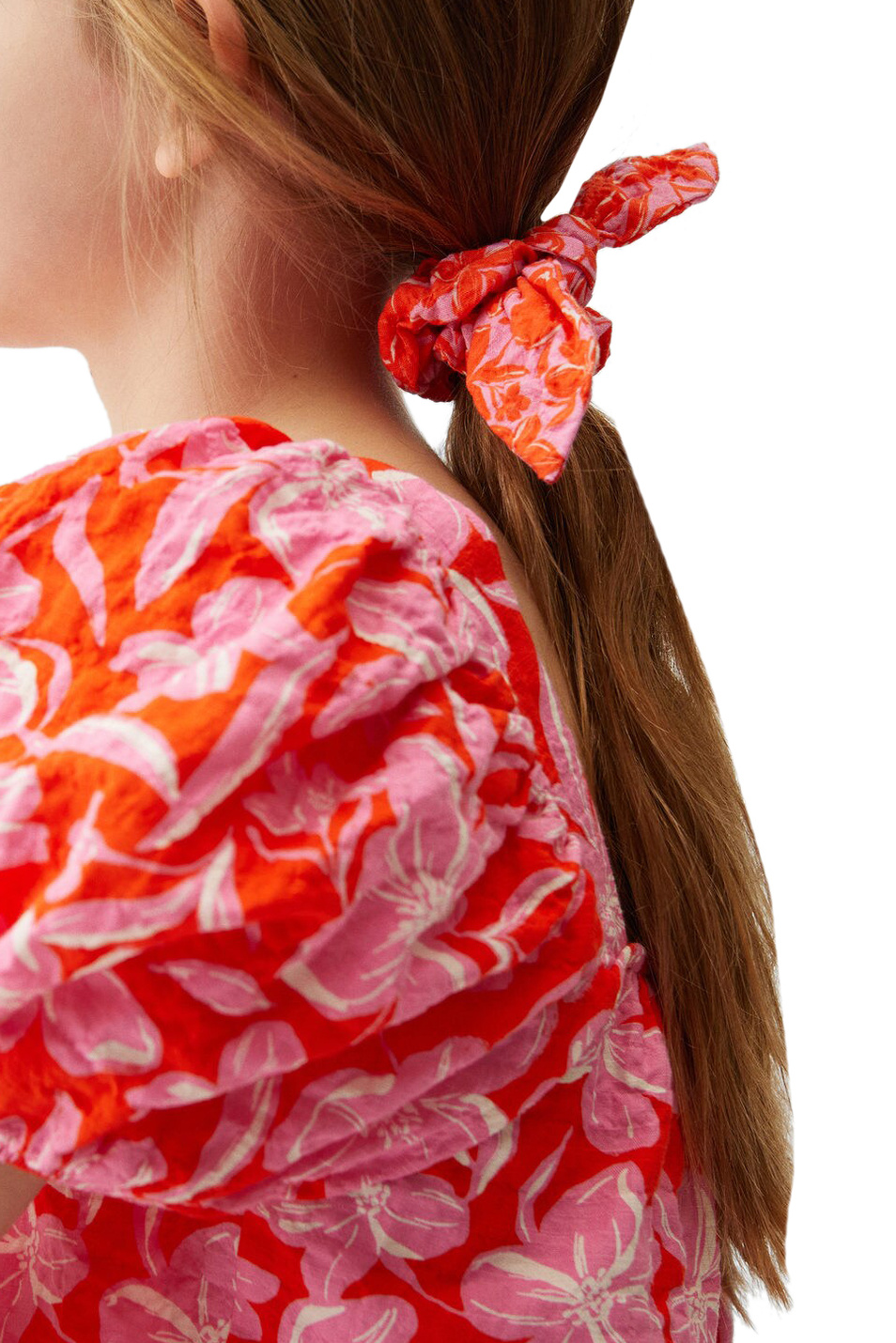 Девочкам Mango Kids Резинка для волос с принтом (цвет ), артикул 47085148 | Фото 3