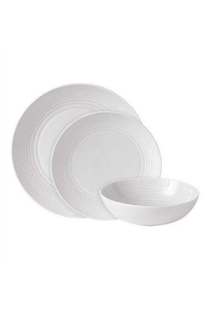 Набор посуды Gordon Ramsay Maze White 12 предметов|Основной цвет:Белый|Артикул:GRMZWH22417 | Фото 1