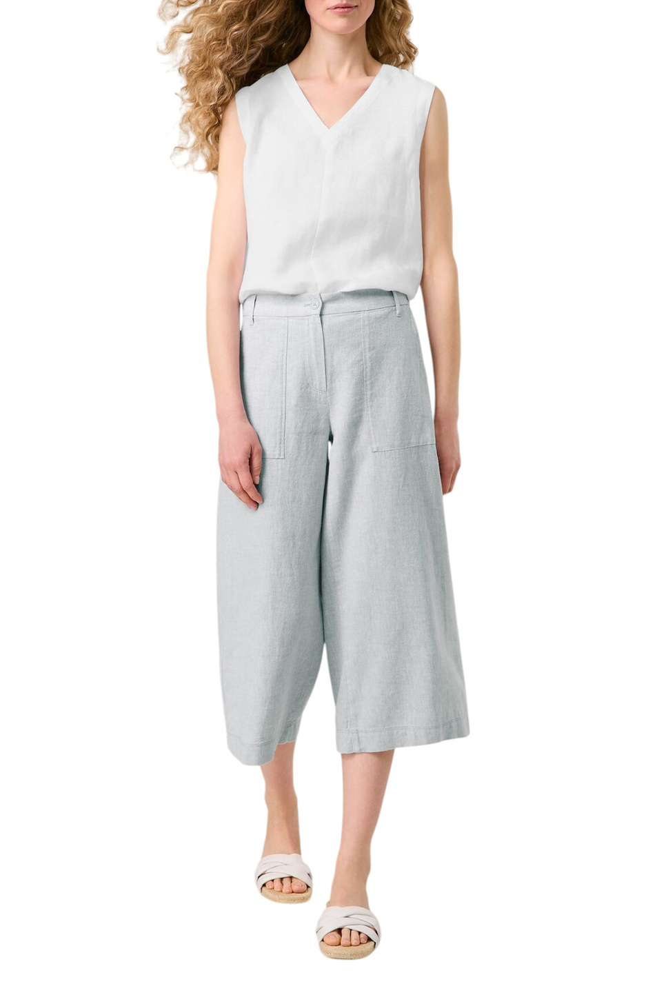 Женский Gerry Weber Брюки из льна и хлопка (цвет ), артикул 520258-66204-MIRELA CULOT | Фото 3