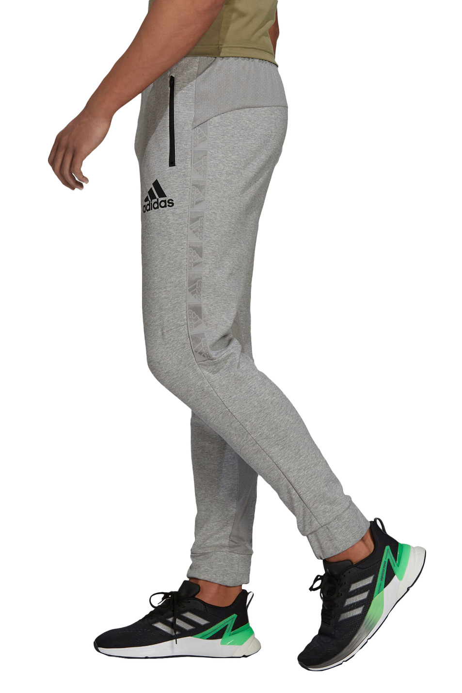 Мужской Adidas Брюки AEROREADY Designed To Move Sport Motion Logo (цвет ), артикул H28789 | Фото 4