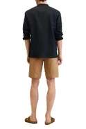 Мужской Mango Man Рубашка BOLAR из хлопка и льна с воротником-стойкой (цвет ), артикул 27005661 | Фото 4