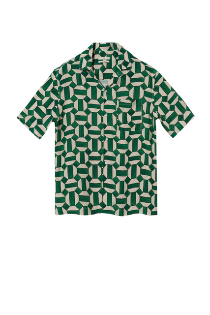 Рубашка MAG с принтом|Основной цвет:Зеленый|Артикул:27085919 | Фото 1