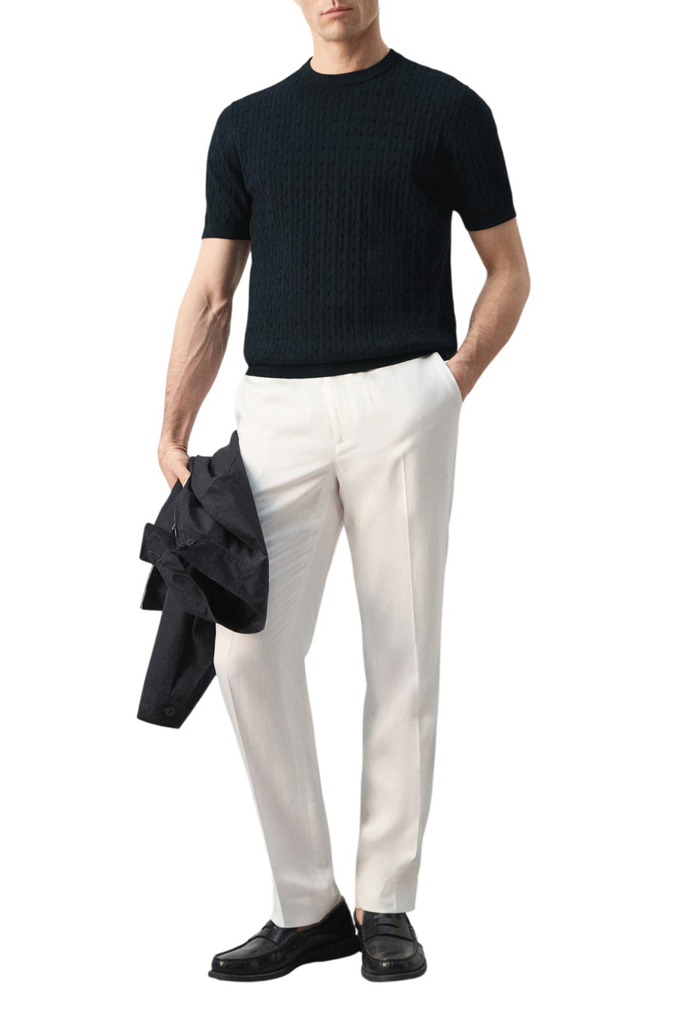 Мужской Mango Man Джемпер MUGA с короткими рукавами (цвет ), артикул 27075939 | Фото 2