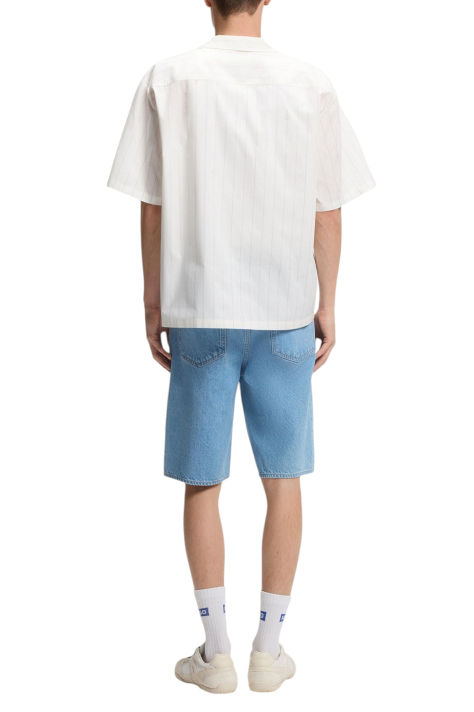 Мужской HUGO Рубашка Eligino из хлопка с принтом (цвет ), артикул 50560698 | Фото 4