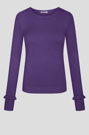 Orsay Пуловер с оборками и стразами на рукавах (цвет ), артикул 507209 | Фото 1