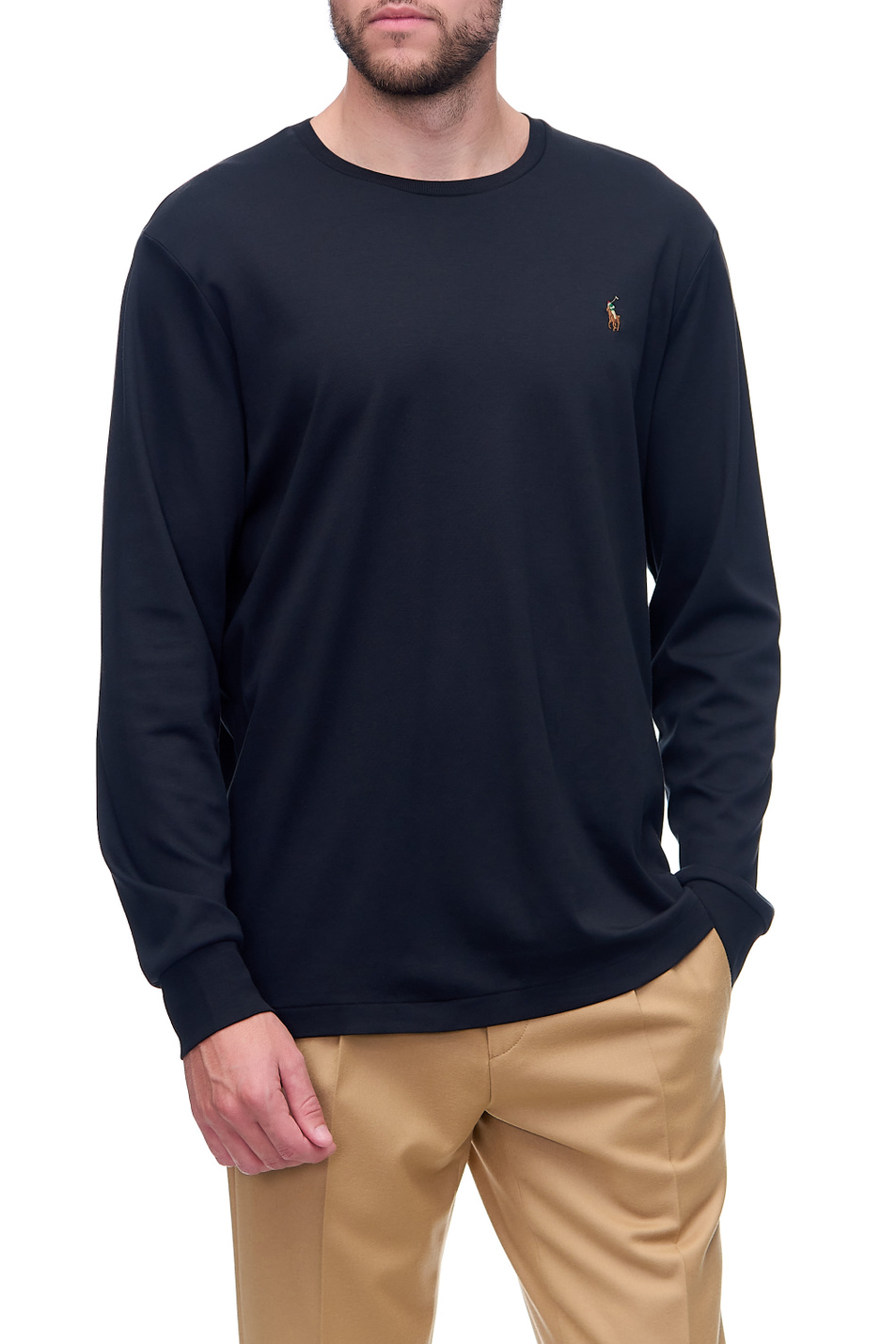 Мужской Polo Ralph Lauren Лонгслив из натурального хлопка (цвет ), артикул 710760121001 | Фото 1