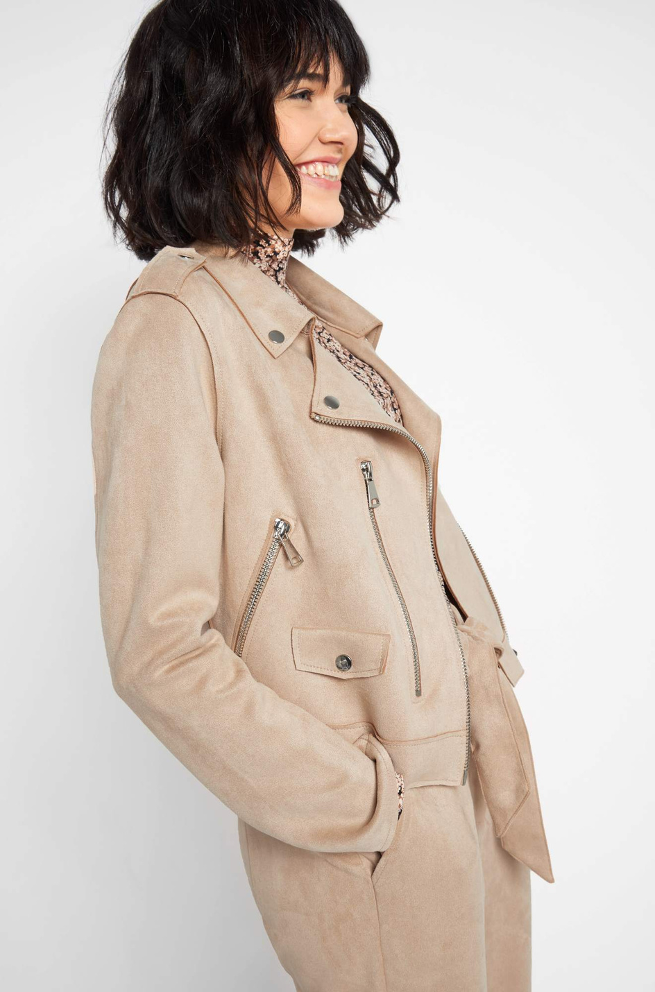 Orsay Короткая байкерская куртка из искусственной кожи (цвет ), артикул 827022 | Фото 3