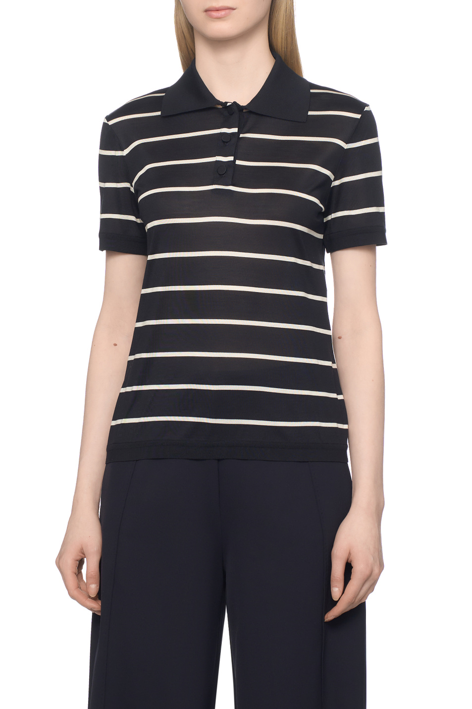 Женский Max Mara Поло BELLICO из натурального шелка (цвет ), артикул 2611951018 | Фото 4