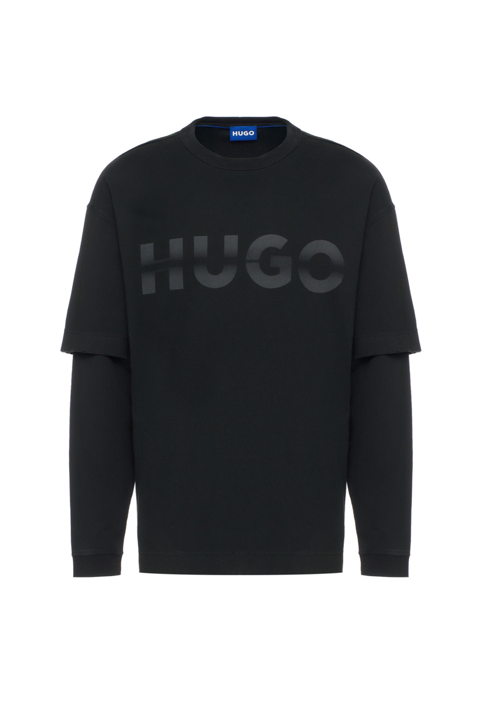 Свитшот Nenzyon из хлопка|Основной цвет:Черный Мужской HUGO Свитшот Nenzyon из хлопка (цвет ), артикул 50546541 | Фото 1