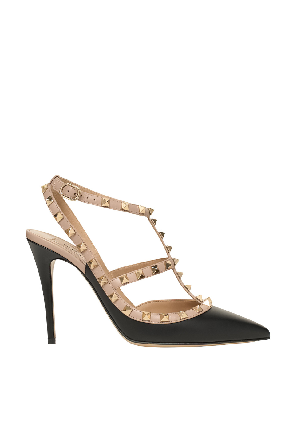 Туфли Rockstud из натуральной кожи|Основной цвет:Черный Женский Valentino Туфли Rockstud из натуральной кожи (цвет ), артикул 9W2S0393VOD | Фото 1