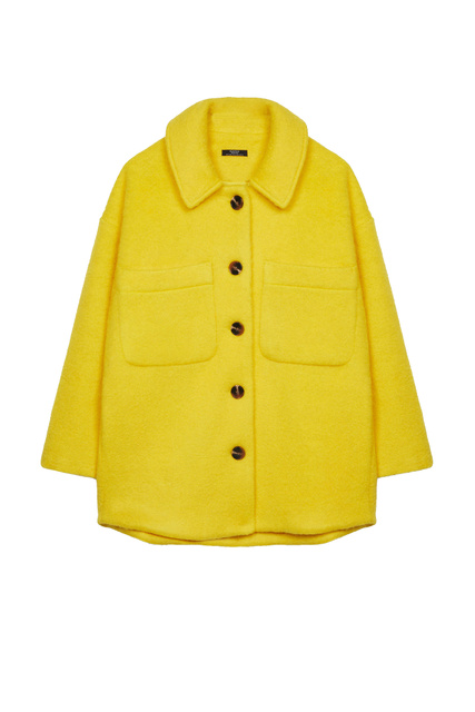 Куртка с накладными карманами|Основной цвет:Желтый|Артикул:202622 | Фото 1