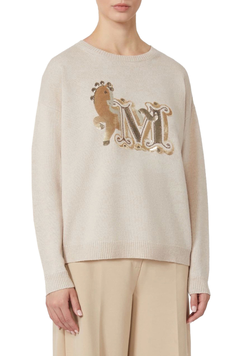 Женский Max Mara Джемпер TERRA из шерсти и кашемира (цвет ), артикул 2611361011 | Фото 3