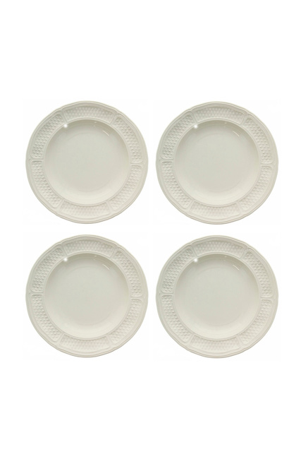 Набор тарелок глубоких, 4 шт.|Основной цвет:Белый|Артикул:1151B4AY34 | Фото 1