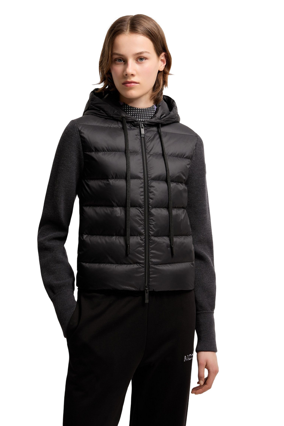 Куртка комбинированная|Основной цвет:Серый Женский Moncler Куртка комбинированная (цвет ), артикул L20939B00019-M1131 | Фото 2