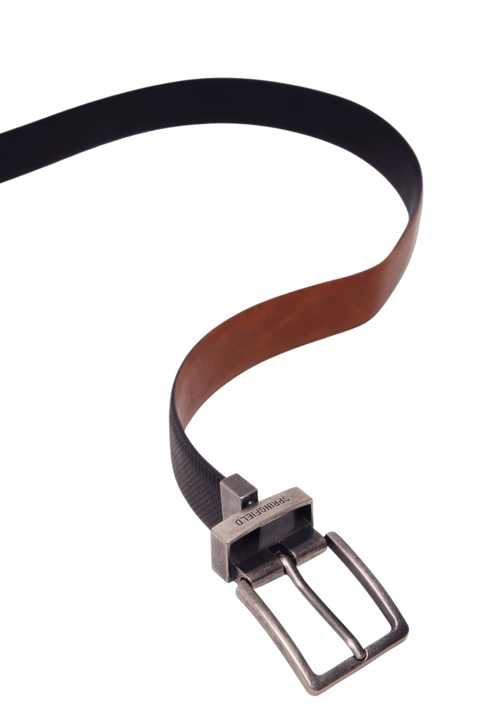 Ремень двусторонний|Основной цвет:Черный Мужской Springfield Ремень двусторонний (цвет ), артикул 2862806 | Фото 3