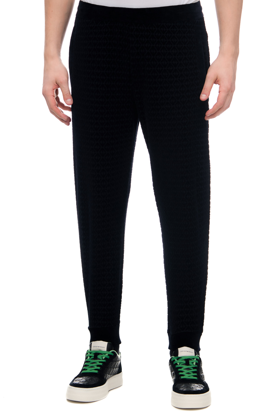 Мужской Emporio Armani Брюки с рельефным узором (цвет ), артикул 6L1P99-1JJWZ | Фото 1