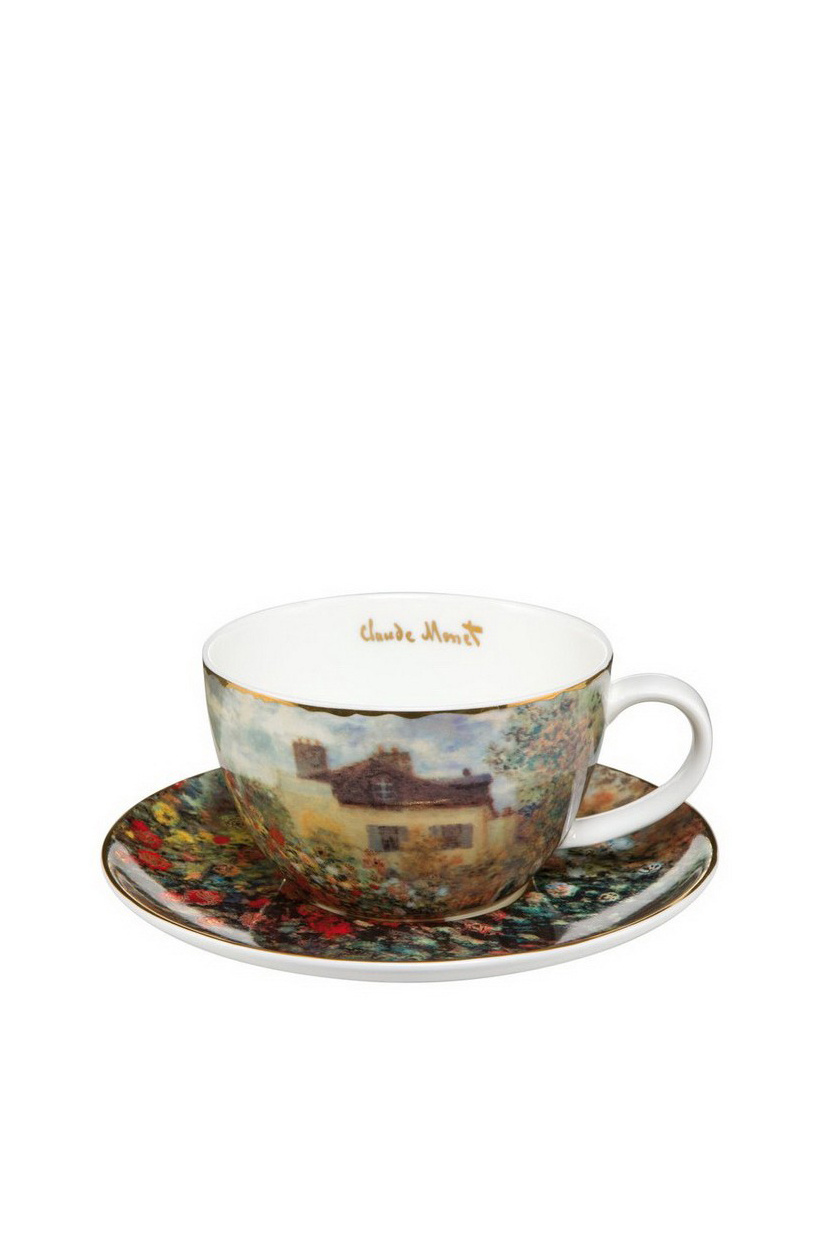 Чашка чайная с блюдцем «Дом художника», 300 мл|Основной цвет:Разноцветный|Артикул:66-532-05-1 | Фото 1