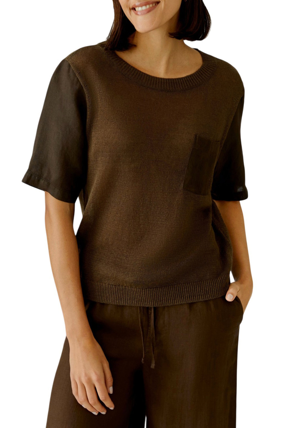 Женский OUI Джемпер из льна (цвет ), артикул 97257 | Фото 4