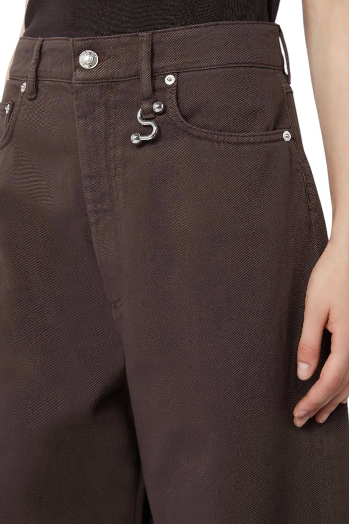 Женский Sportmax Джинсы SIAMESE из хлопка (цвет ), артикул 2522136025 | Фото 6