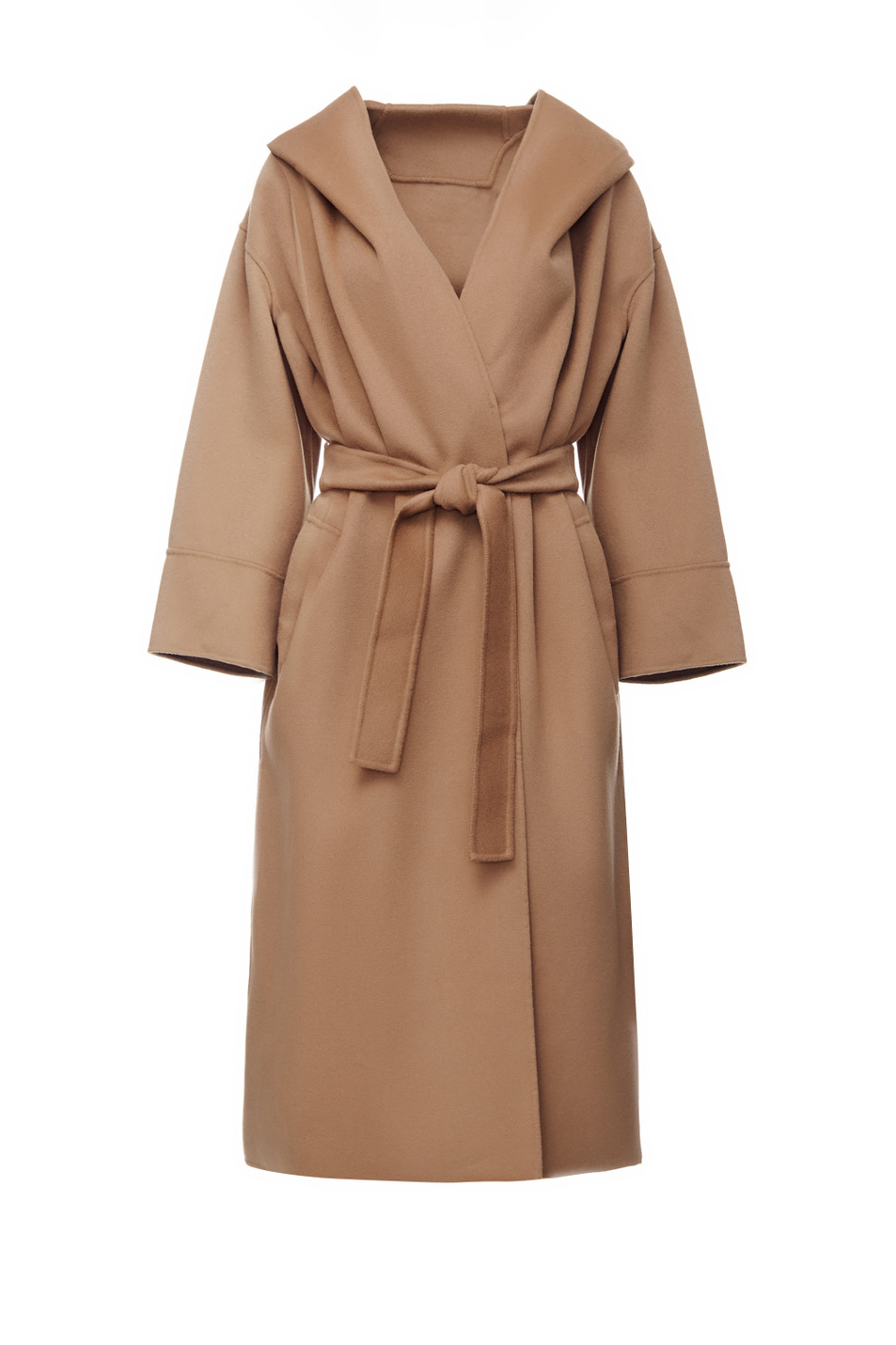 Пальто-халат WINTER с капюшоном|Основной цвет:Коричневый Женский Max Mara Пальто-халат WINTER с капюшоном (цвет ), артикул 90160529 | Фото 1