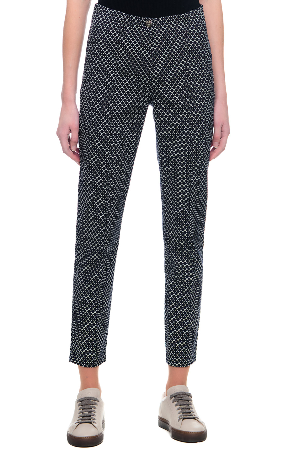 Женский Gerry Weber Брюки из смесового хлопка с принтом (цвет ), артикул 822015-66602-Slim Fit | Фото 4