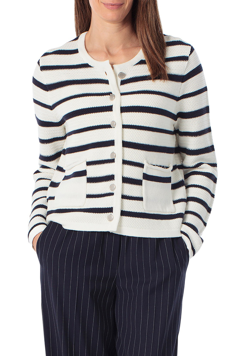 Женский Gerry Weber Кардиган в полоску (цвет ), артикул N64823 | Фото 1