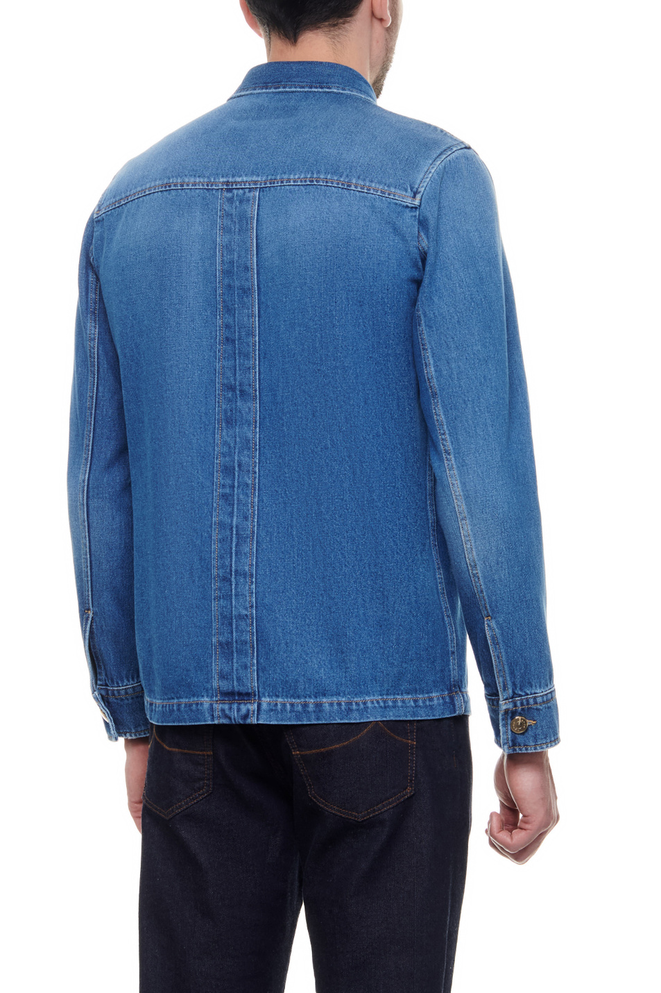 Мужской Jacob Cohen Куртка джинсовая из натурального хлопка (цвет ), артикул UE01080T601A | Фото 5
