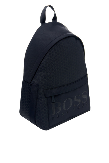 Текстильный рюкзак на молнии|Основной цвет:Черный|Артикул:50461248 | Фото 2