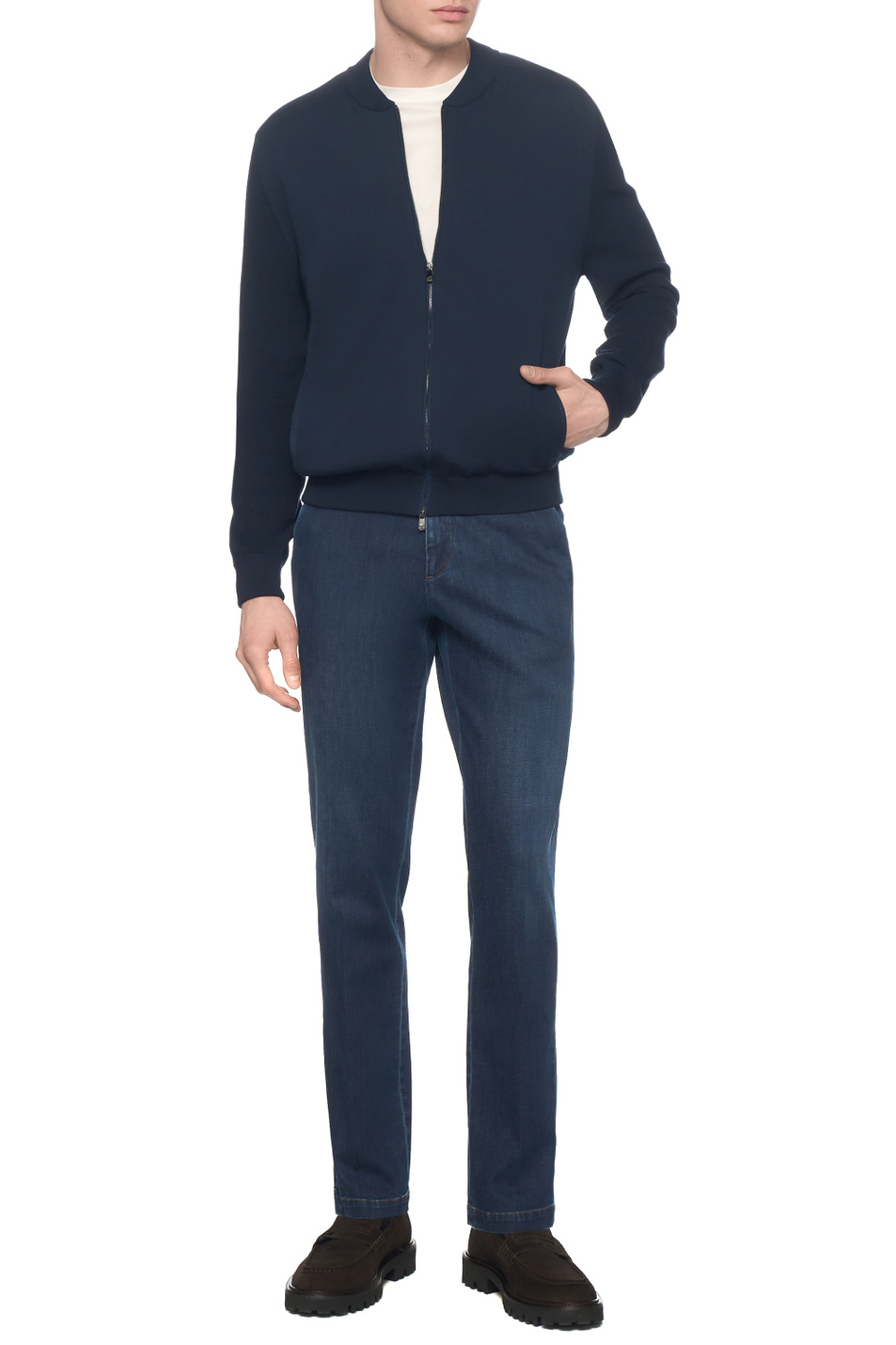 Мужской Corneliani Футболка из хлопка (цвет ), артикул 27G500-2725000 | Фото 3