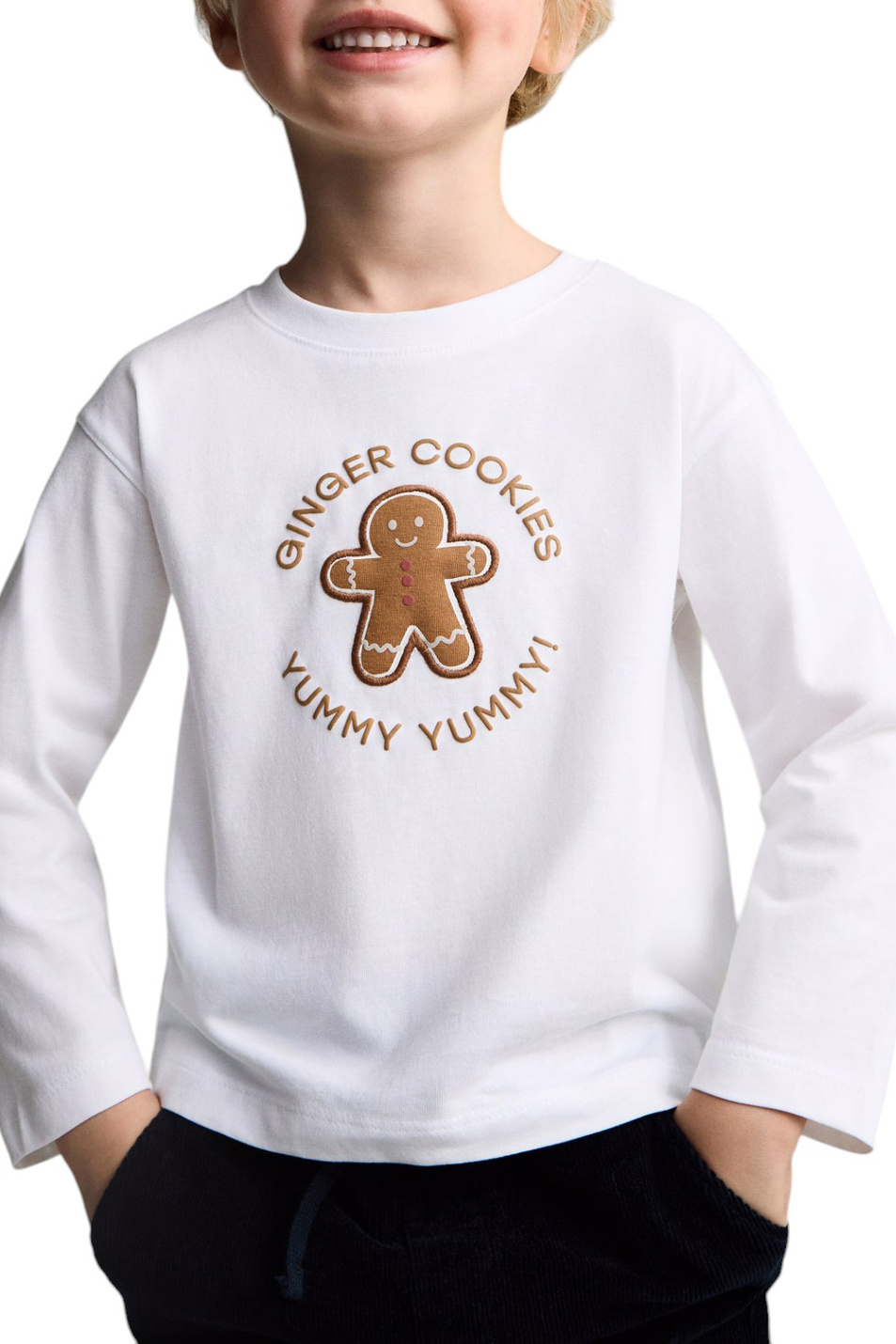 Мальчикам Mango Kids Лонгслив GINGER с принтом (цвет ), артикул 77009411 | Фото 4
