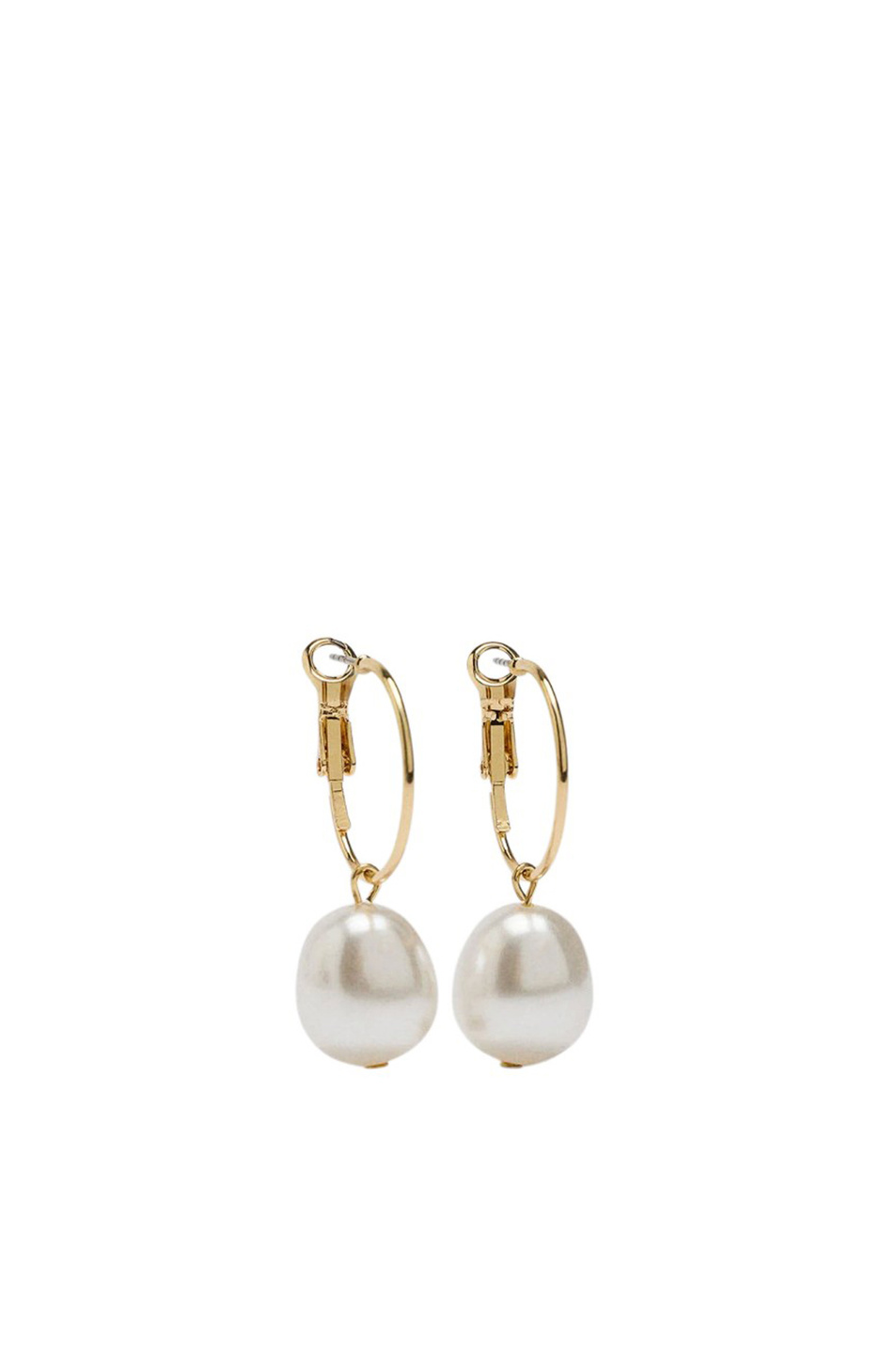 Женский Parfois Серьги-кольца с искусственным жемчугом (цвет ), артикул 239396 | Фото 1