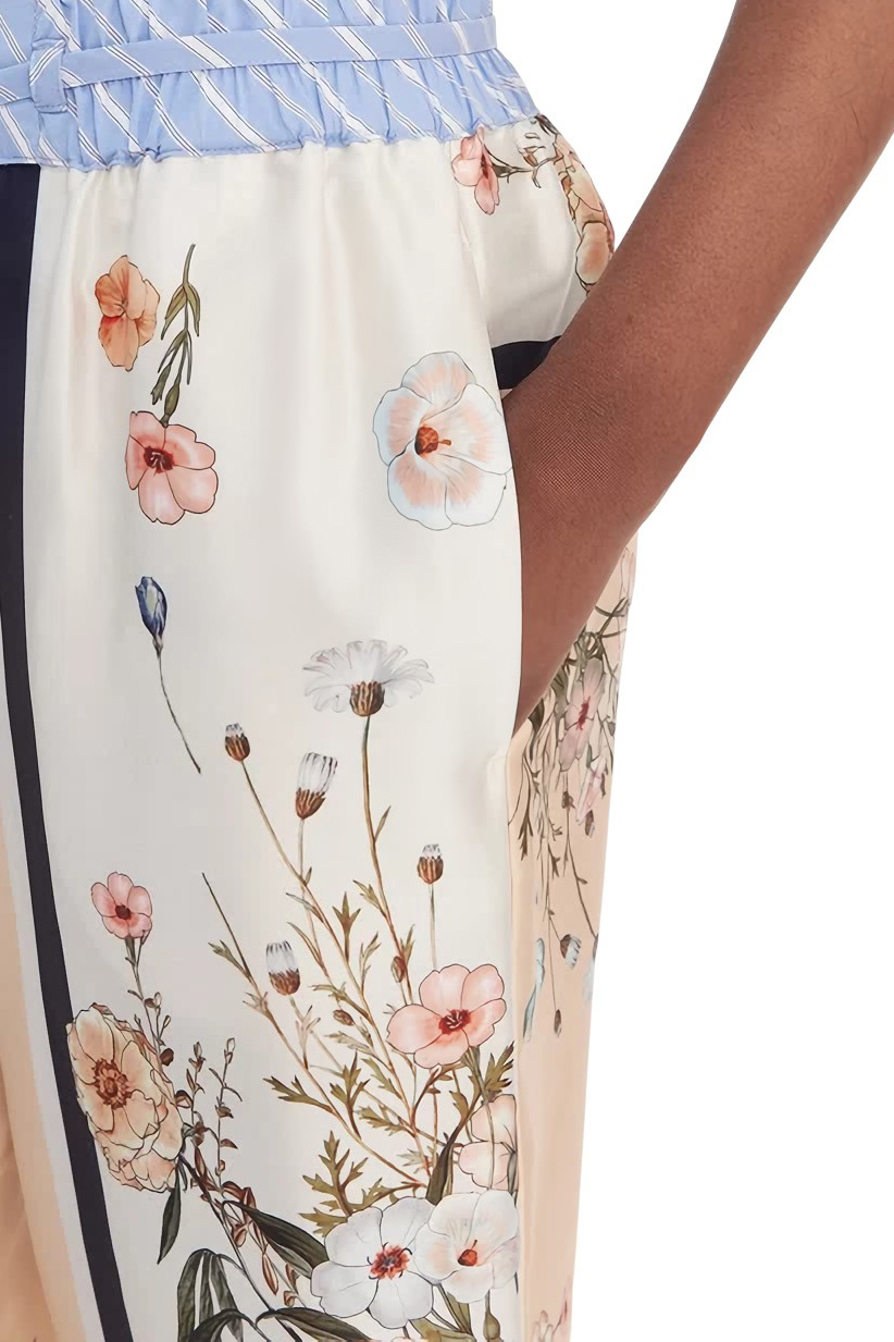 Брюки с цветочным принтом|Основной цвет:Разноцветный Женский Liu Jo Брюки с цветочным принтом (цвет ), артикул WA6358T2555 | Фото 6