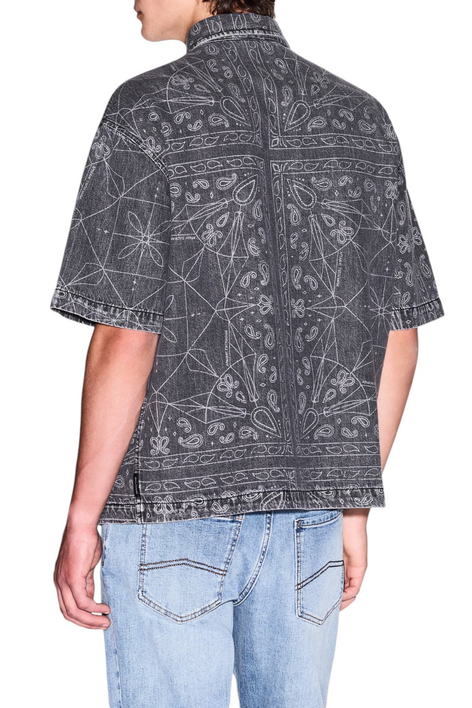 Мужской Armani Exchange Рубашка из смесового хлопка (цвет ), артикул XM000622-AF14943 | Фото 4