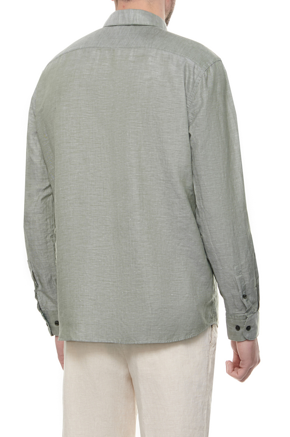 Мужской BOSS Рубашка из льна и лиоцелла (цвет ), артикул 50513676 | Фото 4