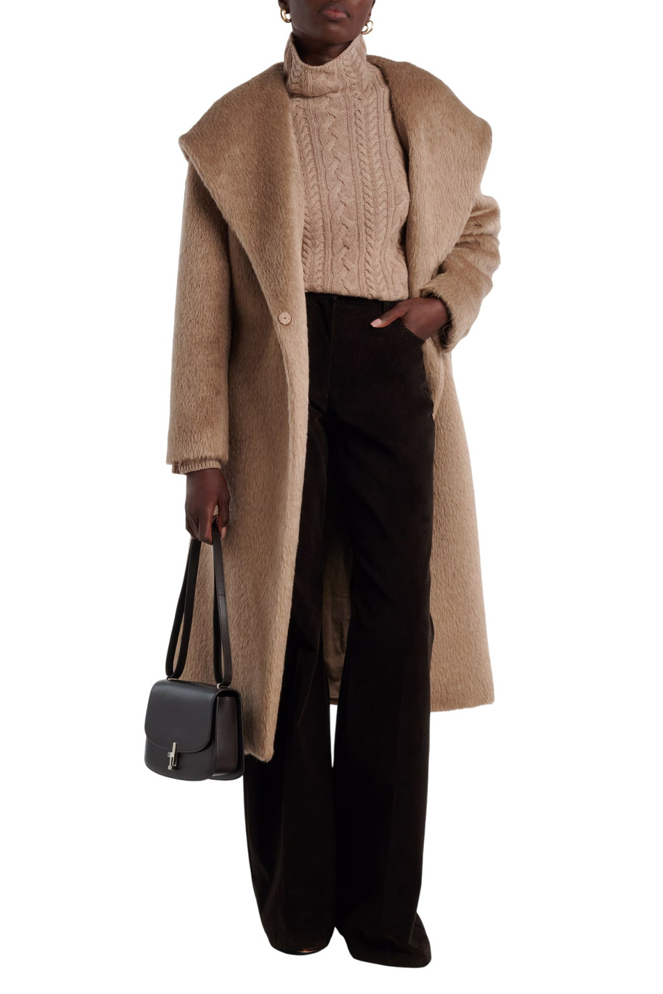 Женский Max Mara Пальто ELIANA из смесовой пряжи альпаки (цвет ), артикул 2529016163 | Фото 3