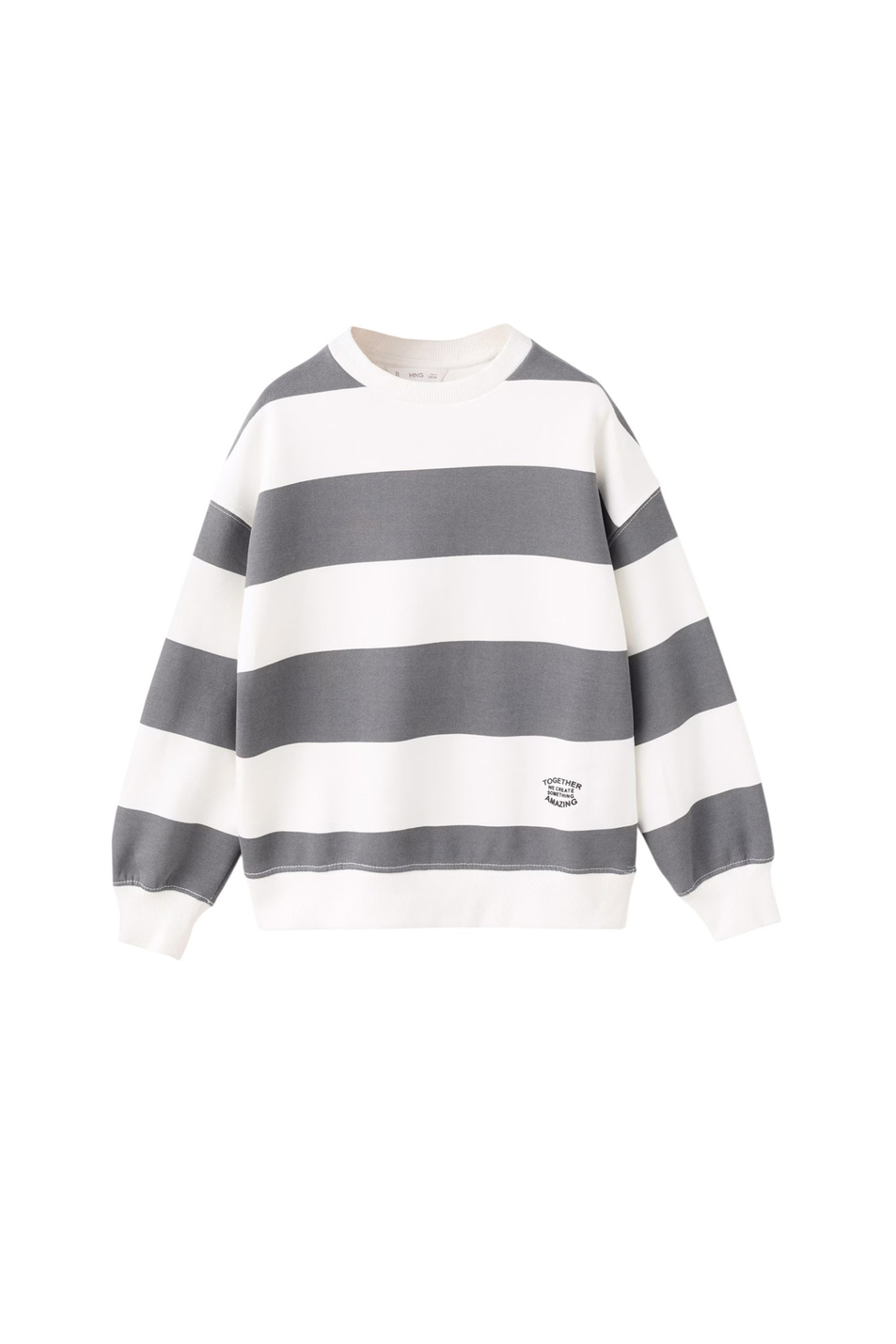 Мальчикам Mango Kids Свитшот TOGETHER из смесового хлопка (цвет ), артикул 17016348 | Фото 1