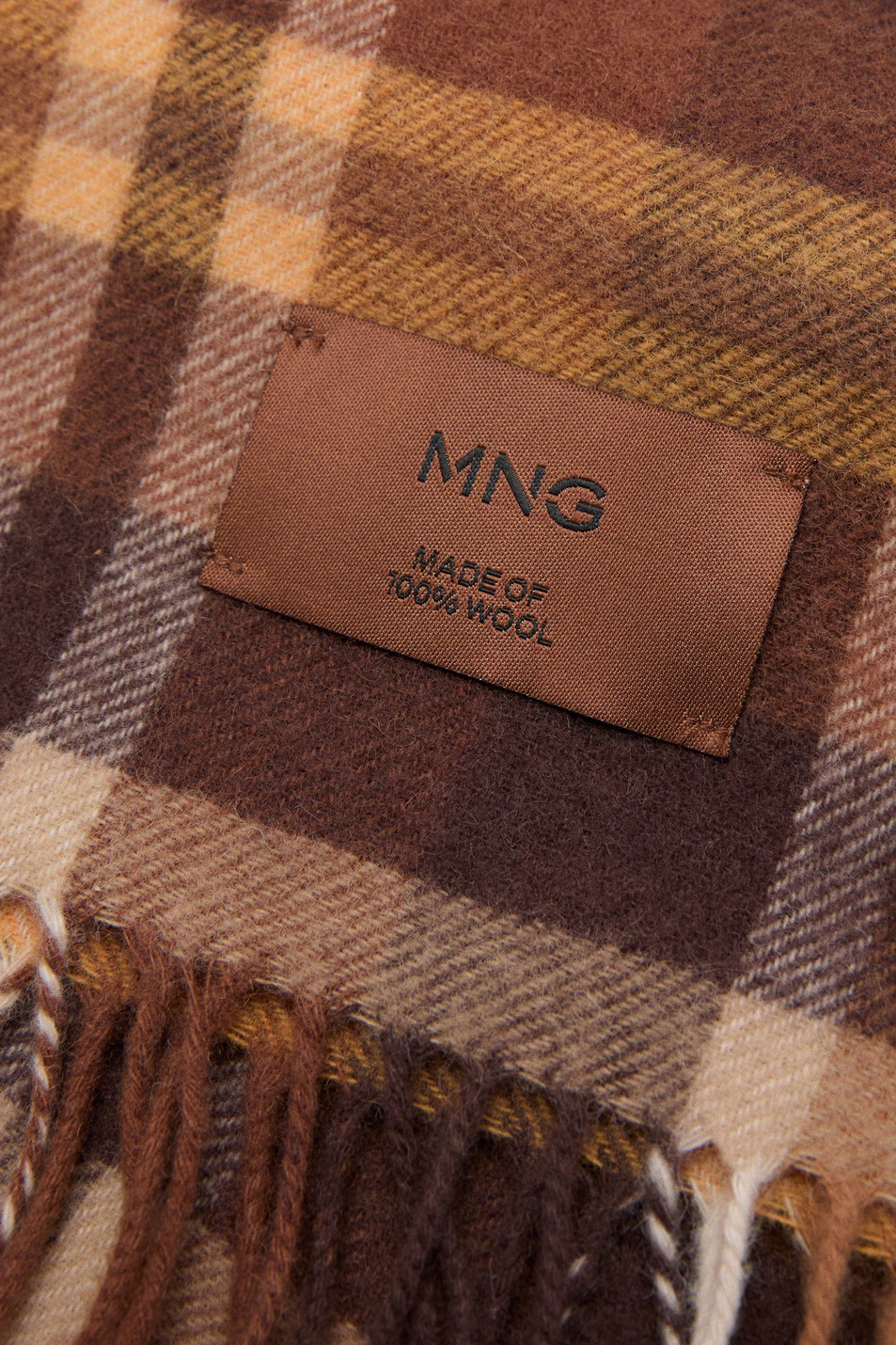 Женский Mango Шарф NESS из натуральной шерсти (цвет ), артикул 17006738 | Фото 2