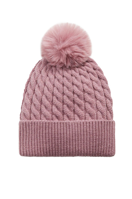 Вязаная шапка OSLOH|Основной цвет:Розовый|Артикул:37045950 | Фото 1