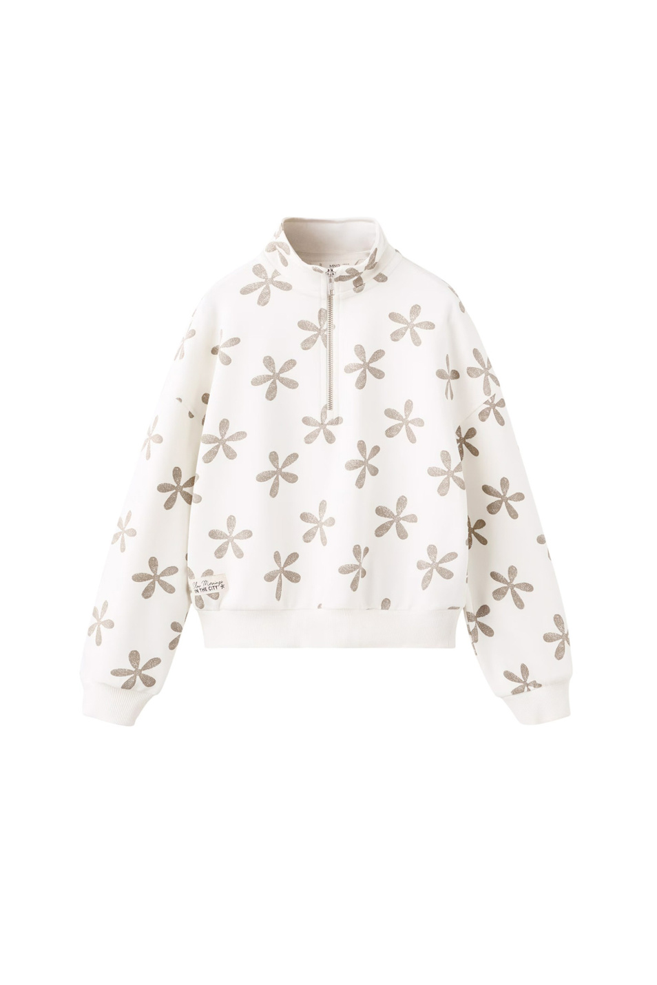 Девочкам Mango Kids Толстовка ZIPY с цветочным принтом (цвет ), артикул 27023717 | Фото 1