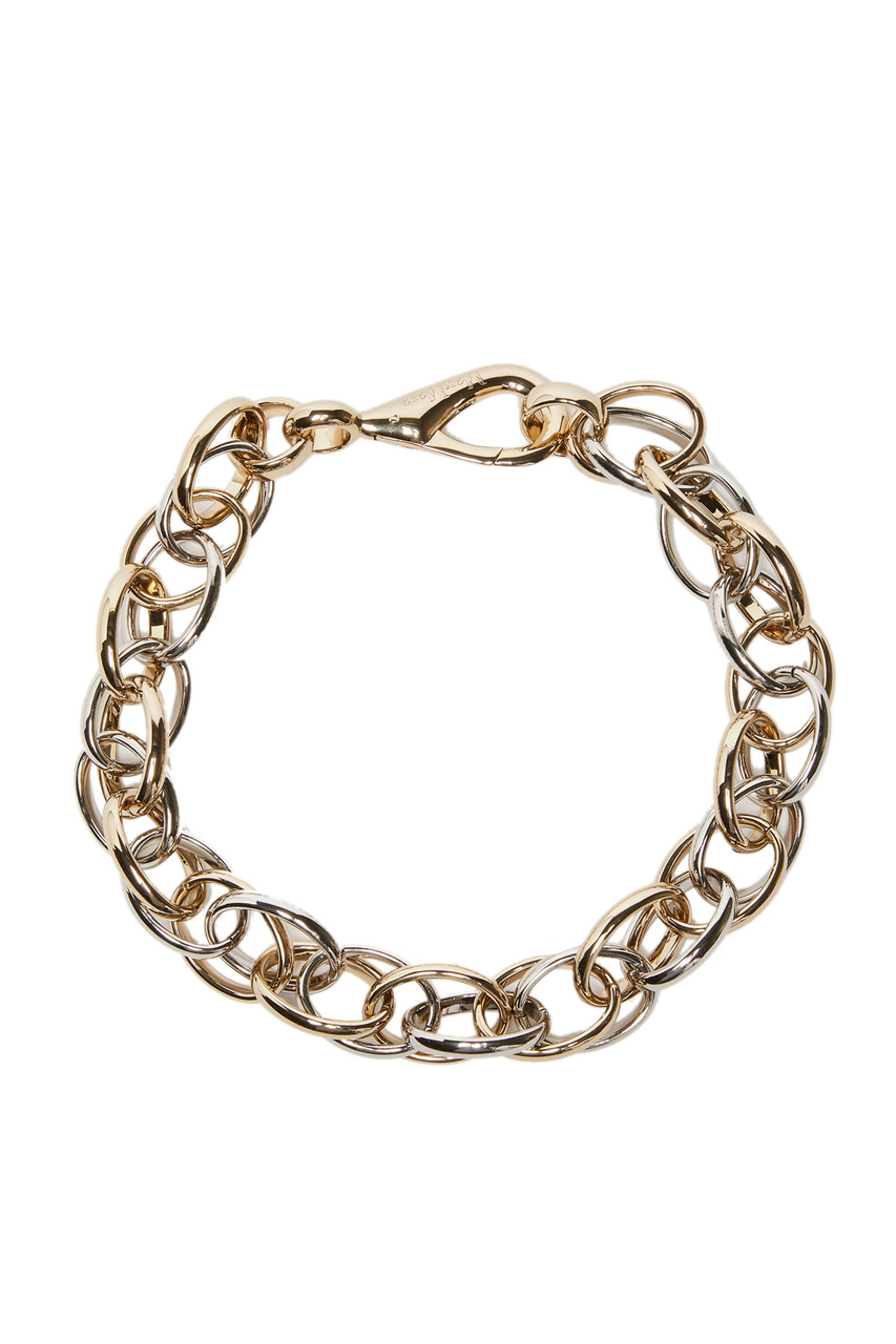 Ожерелье металлическое ORCHIS с логотипом на застежке|Основной цвет:Золотой|Артикул:2347510536 | Фото 1