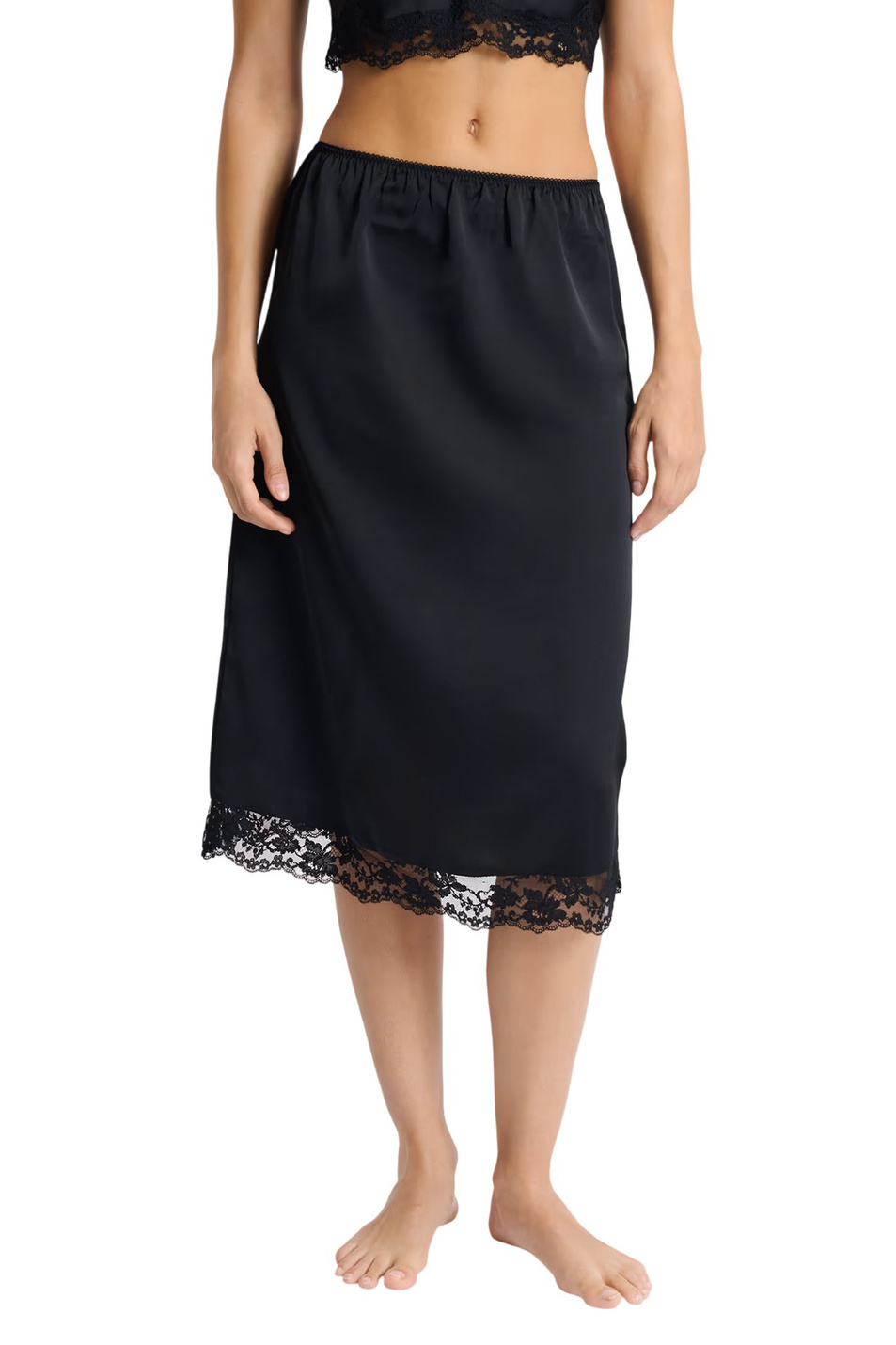 Женский Etam Юбка атласная REVELATION с кружевом (цвет ), артикул 6556174 | Фото 1
