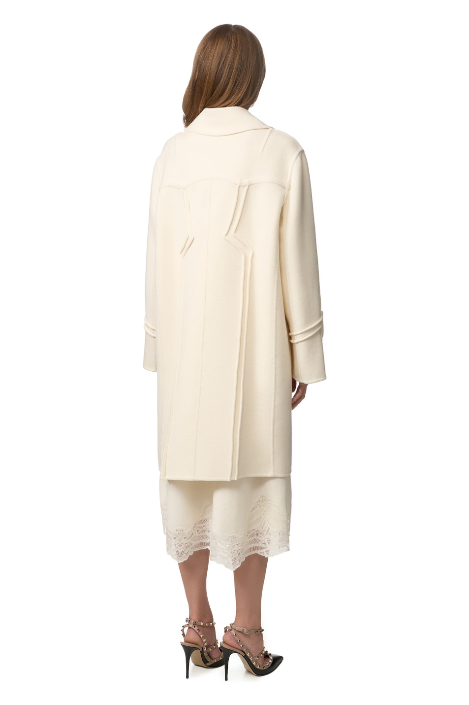Женский ERMANNO SCERVINO Пальто из натуральной шерсти (цвет ), артикул D496D333ZBG | Фото 5