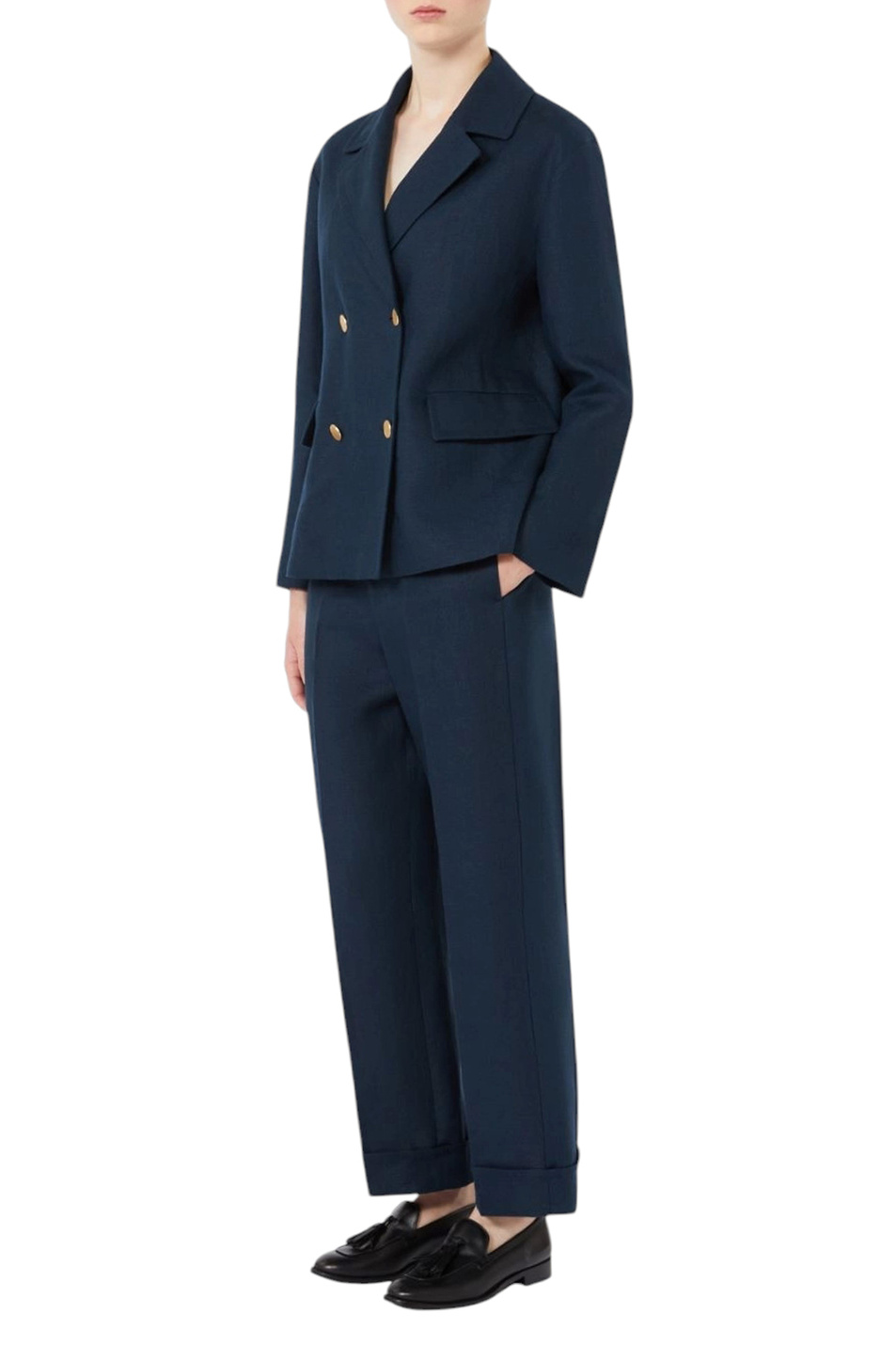 Женский Max Mara Брюки ANSELMO изо льна (цвет ), артикул 2619131113 | Фото 2