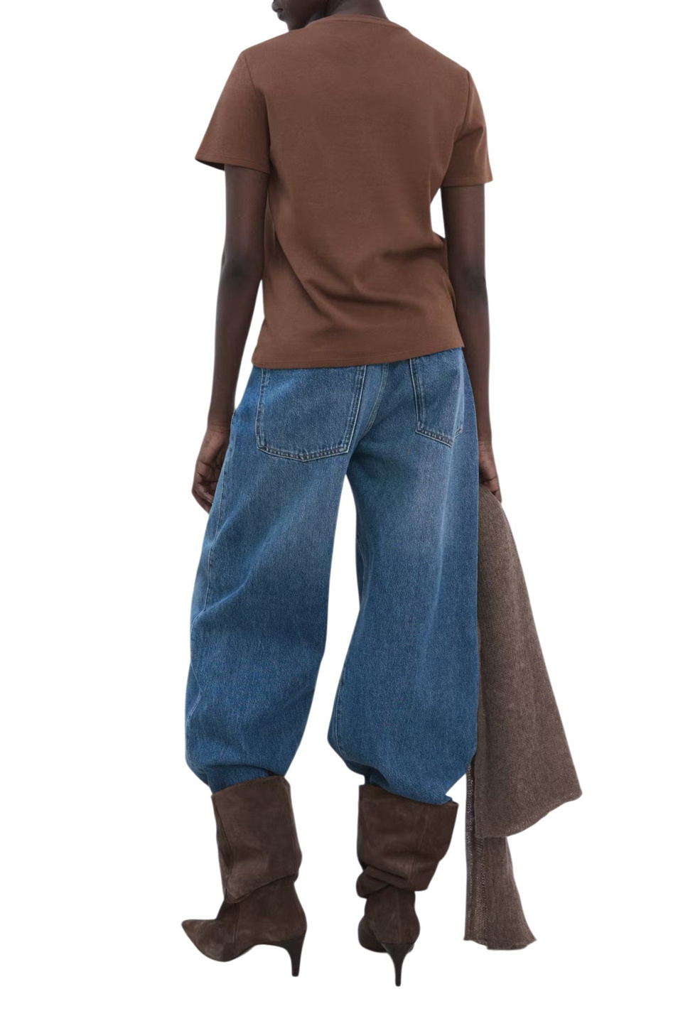 Женский Mango Футболка RITI из хлопка (цвет ), артикул 27063312 | Фото 4