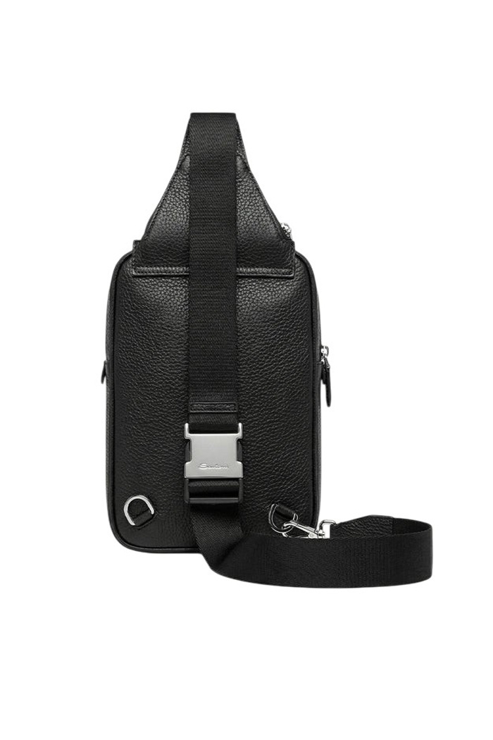 Unisex Santoni Сумка через плечо с логотипом (цвет ), артикул UIBBA2869BS-AITBN01 | Фото 3