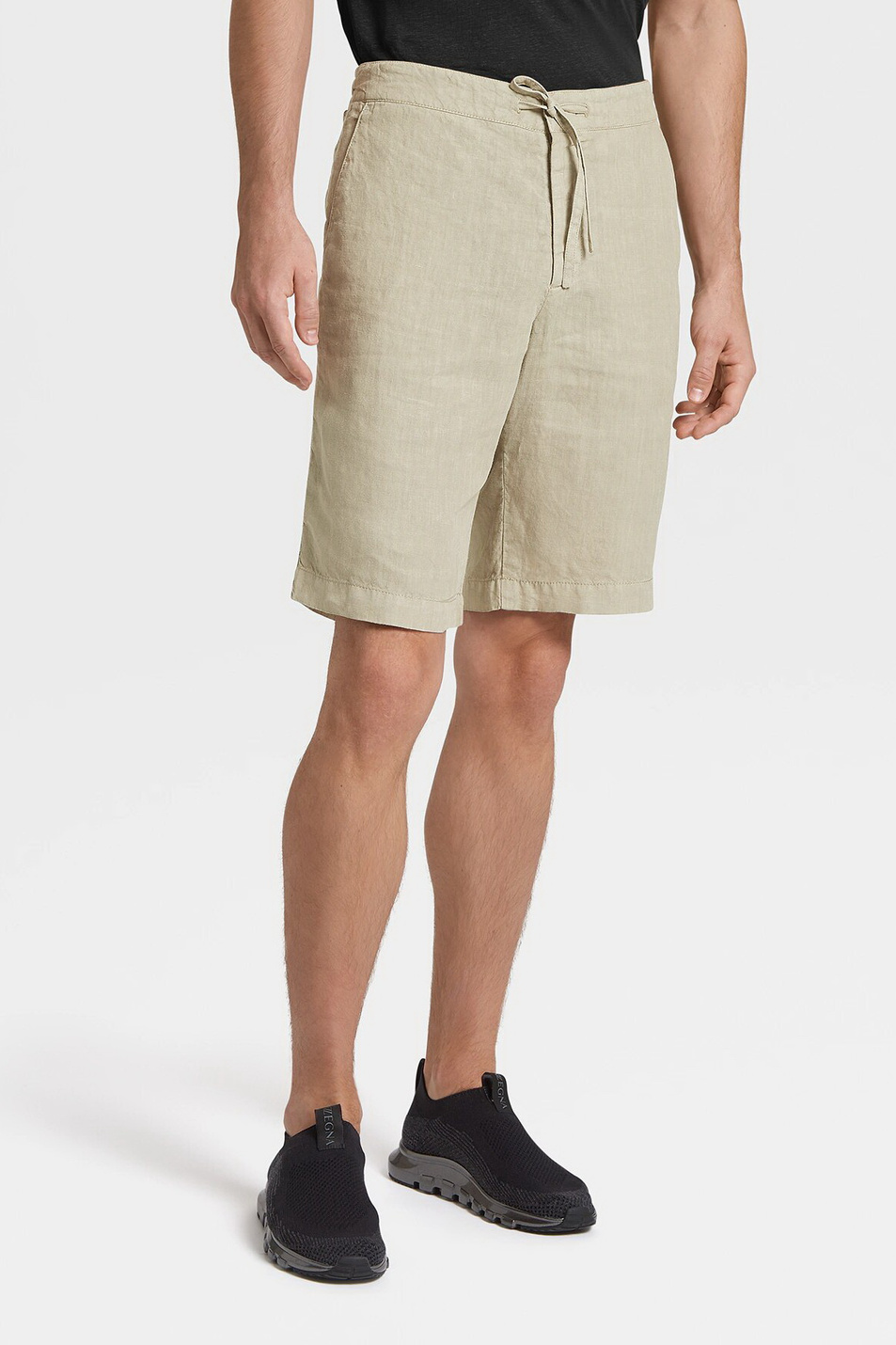 Мужской Zegna Шорты из натурального льна (цвет ), артикул VU160-ZZ384-N05 | Фото 1